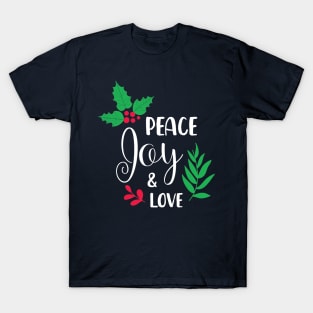 Peace Day and Love - Merry Christmas Gift T-Shirt